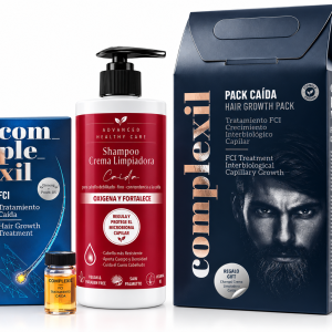 Pack Caida: FCI Ampollas 9*8ml + OBSEQUIO Crema Limpiadora Caída